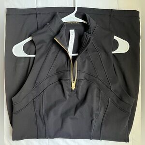Lululemon Black Dress 👗 With Gold Features , Size 10 and TurtleNeck !!🖤